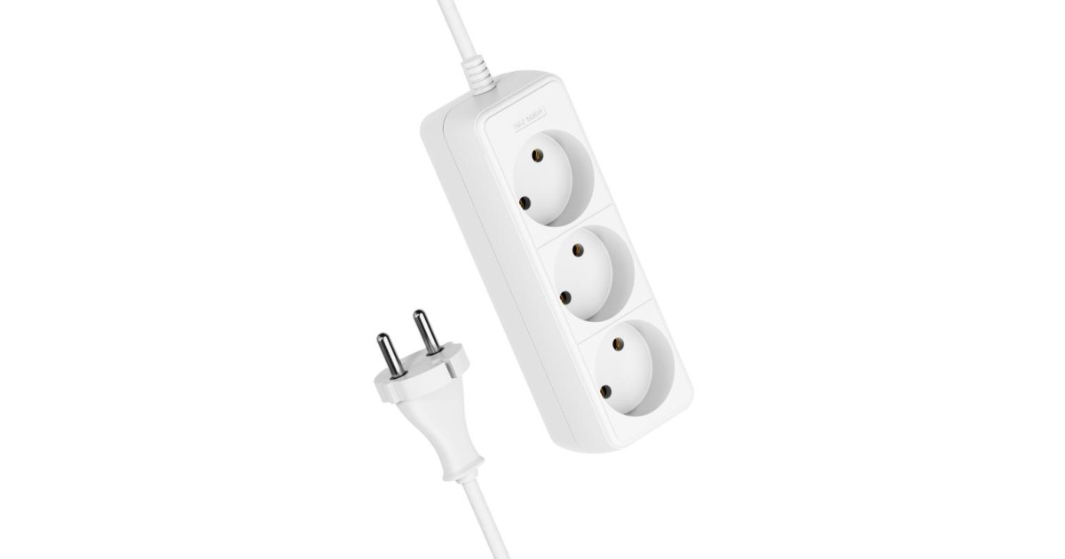 Купить Удлинитель 3х3м без заземл. 16А IP20 ПВС 2х1 YKsm3m-3g(K) Космос оптом в Москве