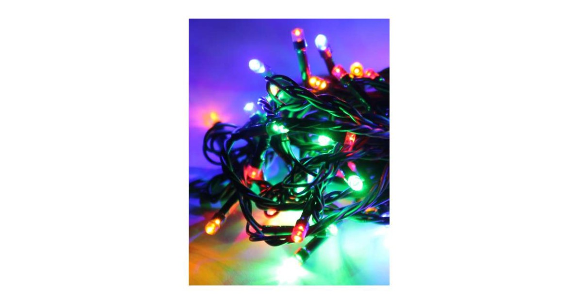 Купить Гирлянда светодиодная 80LED зел. провод 8.8м (7.3+1.5) расстояние между лампами 10см 8 режимов мигания IP20 мультиколор KOC_GIR80LED_RGB Космос оптом в Москве