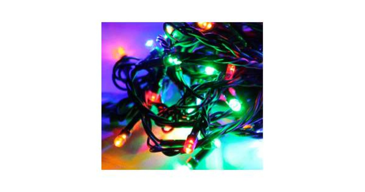 Купить Гирлянда уличная LD200C-GM 200LED 22.9м (19.9+3м) 8 режимов мигания контроллер IP44 мультиколор Космос KOC_GIR200LED_RGB_IP Космос оптом в Москве