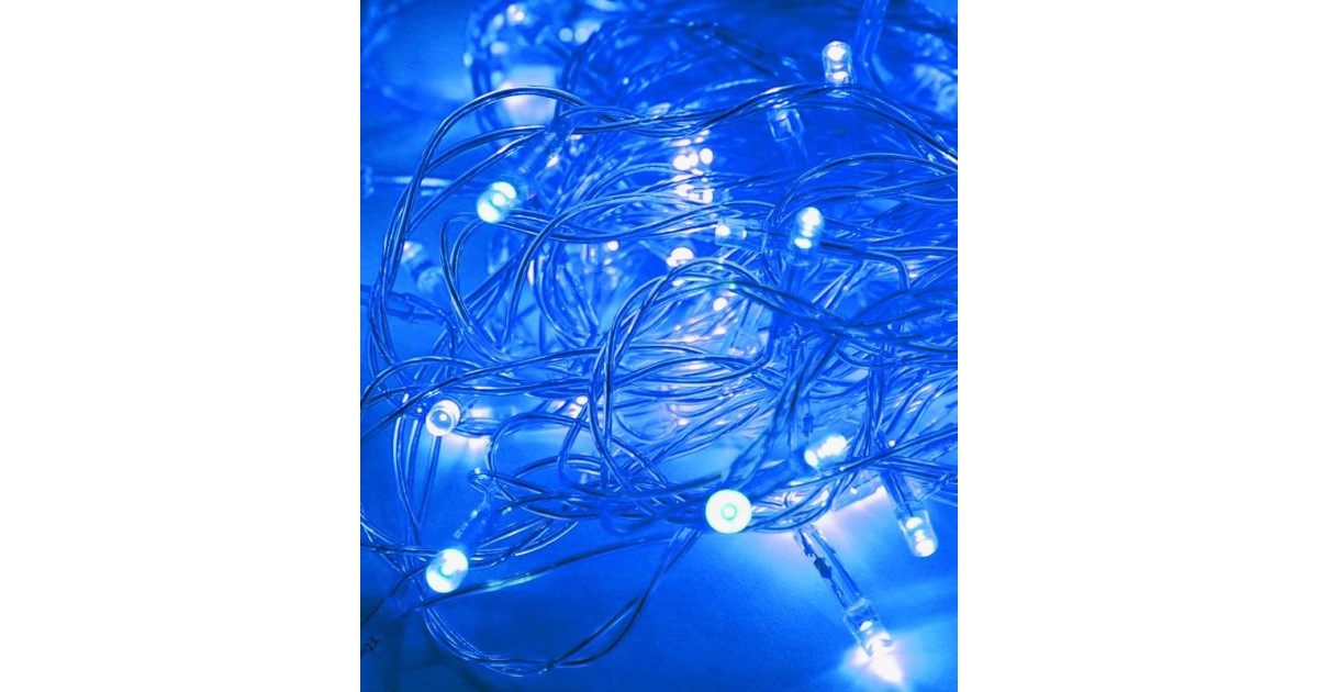 Купить Гирлянда светодиодная 50LED провод 6.5м 8 режимов мигания KOC_GIR50LED_B Космос оптом в Москве