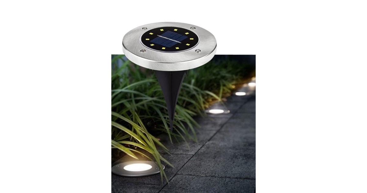 Купить Светильник светодиодный садовый 8SMD бел. 12х12х13 на солнечн. батарее аккум. AA 500мА КОСМОС KOC_SOL105 Космос оптом в Москве