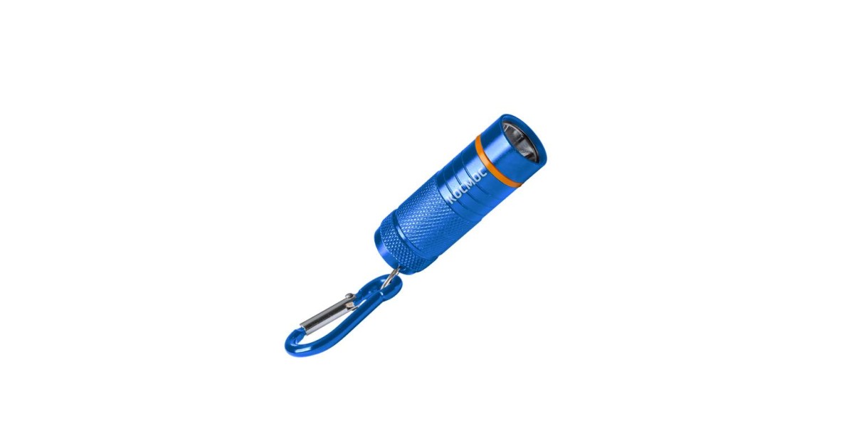 Купить Фонарь брелок 1ВтLED 4xLR44 входят в комплект корпус анодированный алюминий карабин KOC205B Космос оптом в Москве