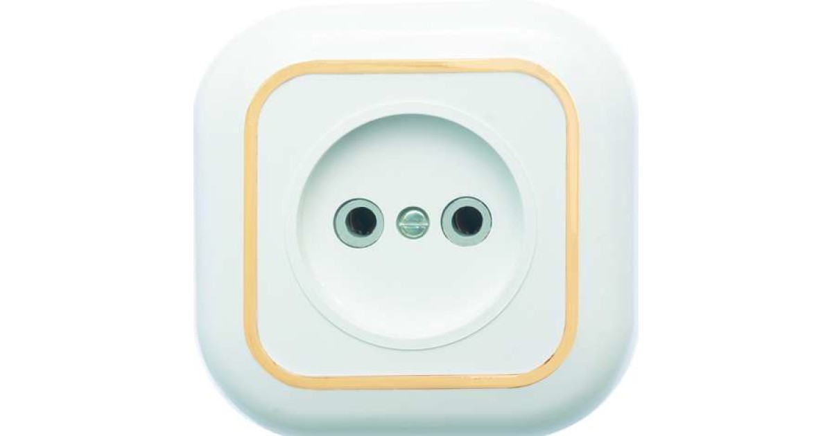 Купить Розетка 1-м СП Валентина РС10-153 10А IP20 бел./зол. Кунцево 7652 Кунцево-Электро оптом в Москве