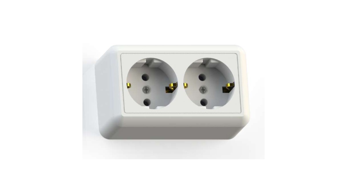 Купить Розетка 2-м ОП Оптима РА16-374 16А IP20 с заземл. с монтаж. пластиной бел. Кунцево 8010 Кунцево-Электро оптом в Москве