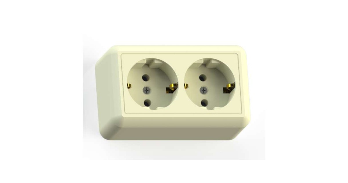 Купить Розетка 2-м ОП Оптима РА16-374 16А IP20 с заземл. с монтаж. пластиной сл. кость Кунцево 8038 Кунцево-Электро оптом в Москве