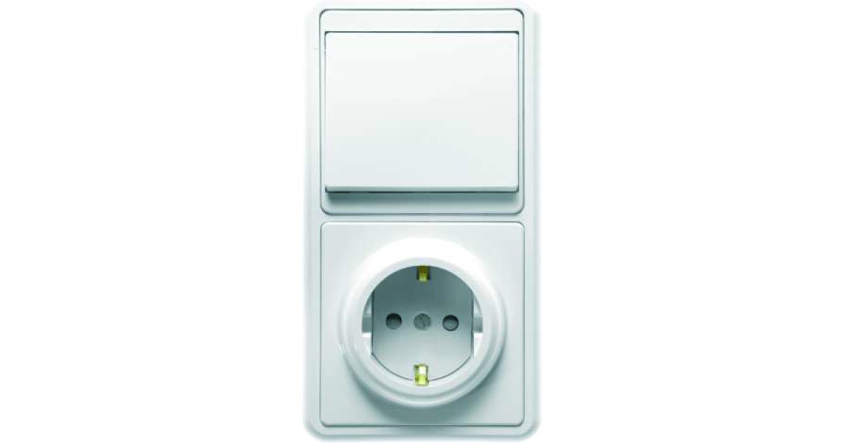 Купить Блок БКВР-034 Бэлла (1-кл. выкл. + евророзетка с защ. шторками) бел. Кунцево 5823 Кунцево-Электро оптом в Москве