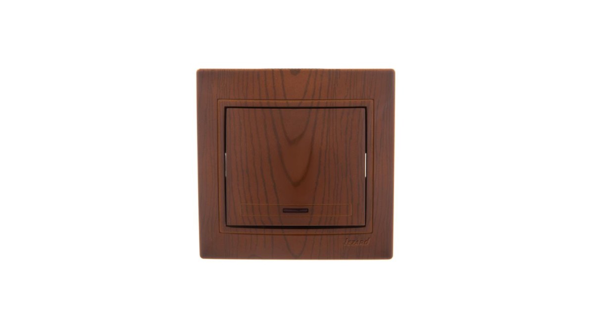 Купить MIRA Выключатель с подсветкой сосна 701-0801-111 Lezard оптом в Москве