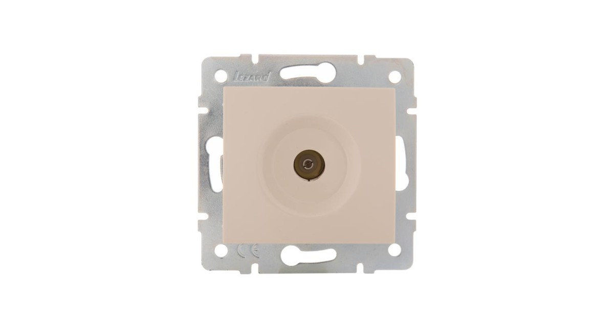 Купить Розетка телевизионная оконечная TV СП Karina механизм крем. 707-0388-130 Lezard оптом в Москве
