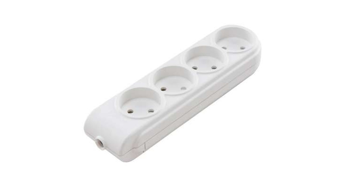 Купить Колодка удлинителя 4-м без заземл. защ. шторки N4010000 Makel оптом в Москве