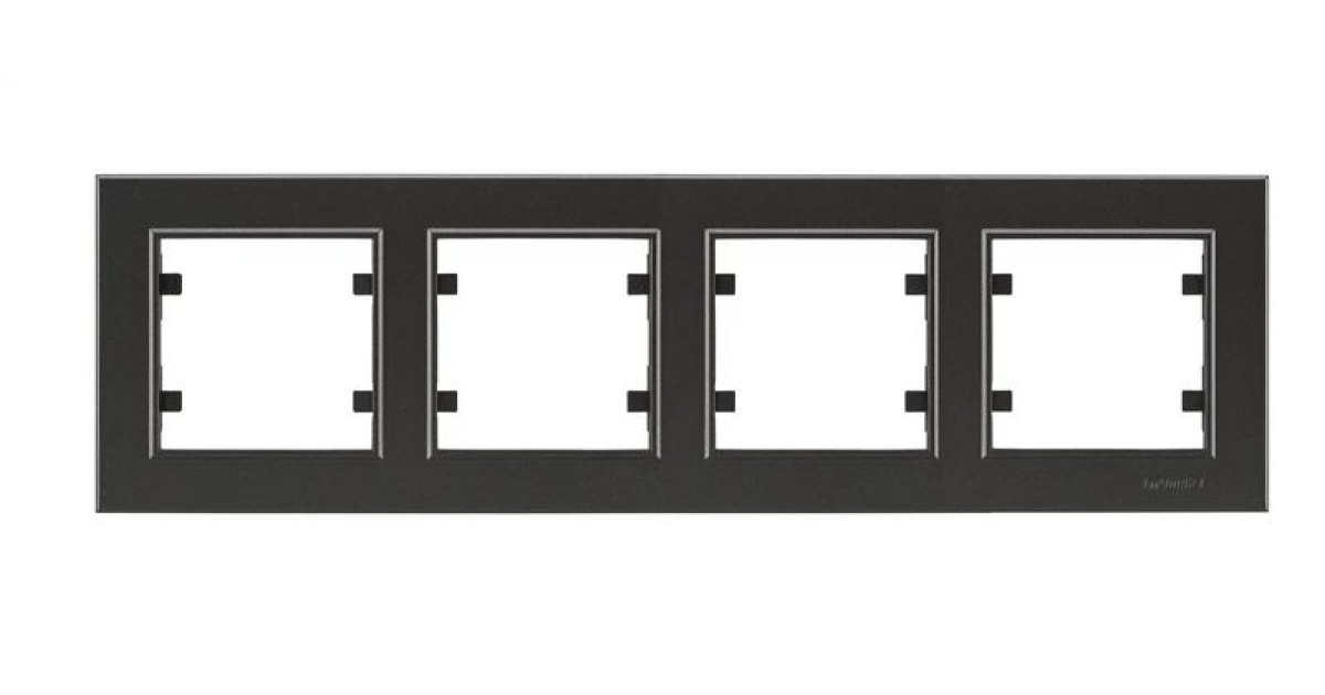 Купить Рамка 4-м Karea горизонт. дым. металлик 56050704 Makel оптом в Москве