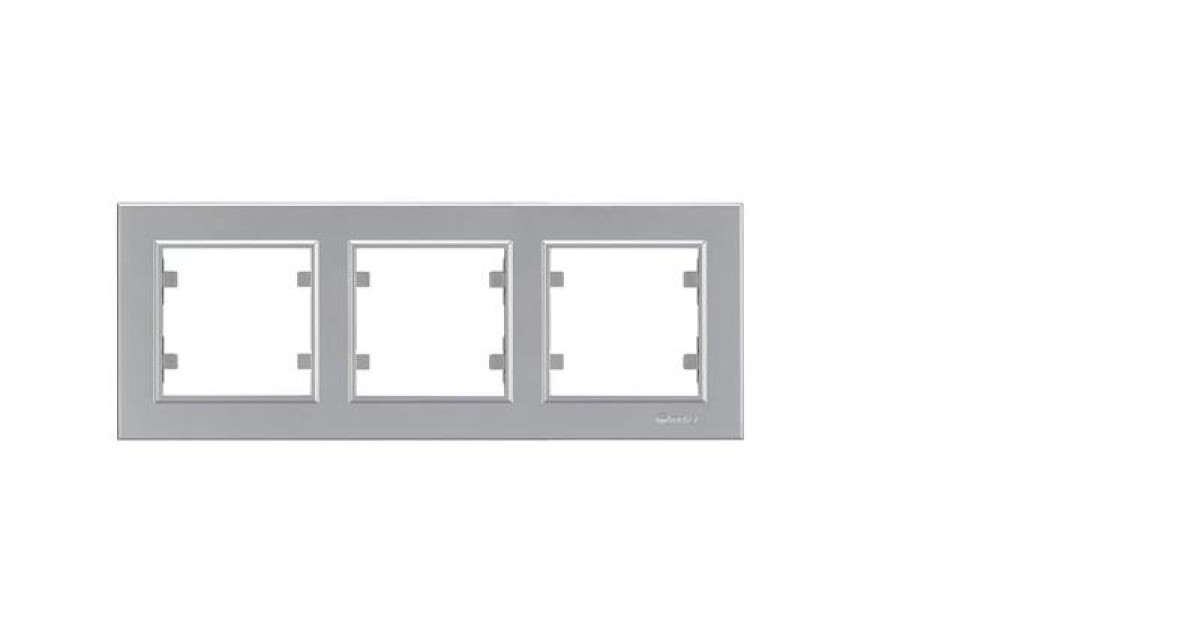 Купить Рамка 3-м Karea горизонт. сереб. 56065703 Makel оптом в Москве