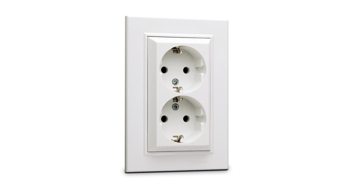 Купить Розетка 2-я с/з СП Karea 16А IP20 бел. 56001082 Makel оптом в Москве