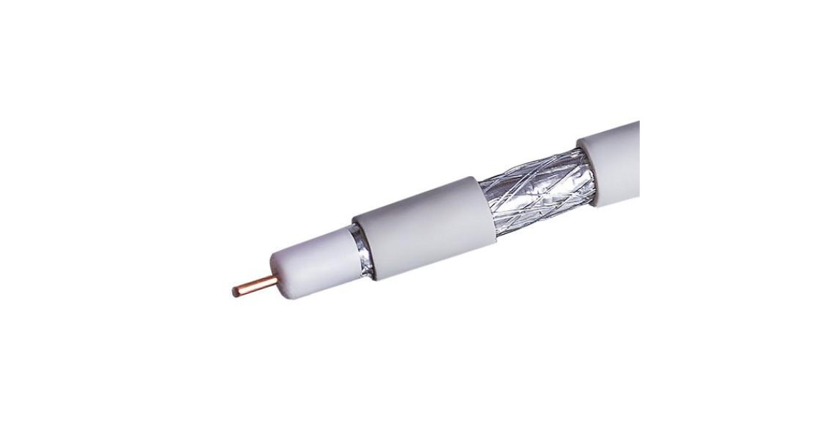 Купить Кабель коаксиальный RG-6 CCS 1.02 (21проц.)/FPE/Al-Pet-Al Foil Unbonded/Al 64х0.12/PVC RW бел. (уп.100м) Net.On 109L Net.on оптом в Москве