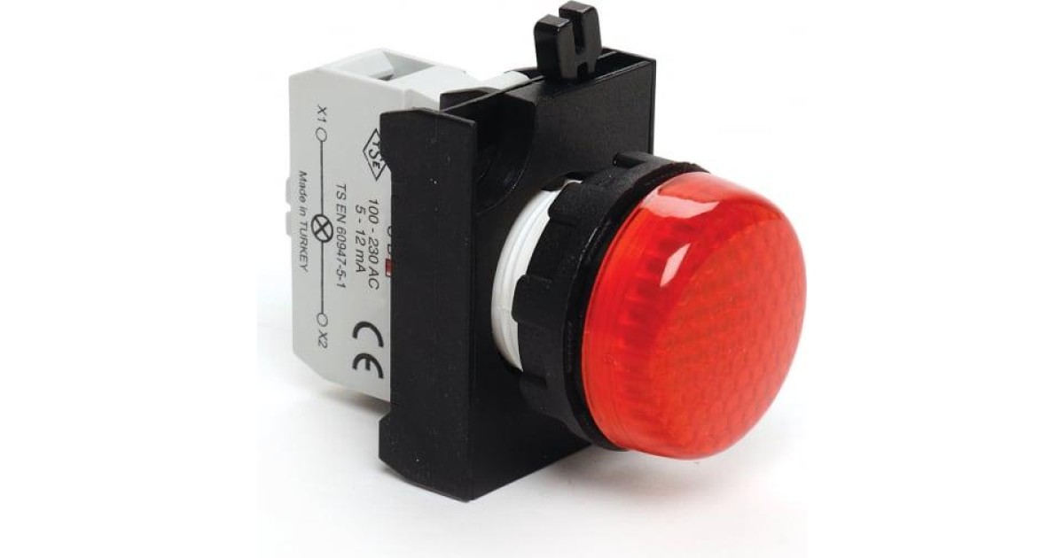 Купить Арматура сигнальная со светодиодом 100-250В перем. тока красн. EMAS CP0K0XK CHINT оптом в Москве