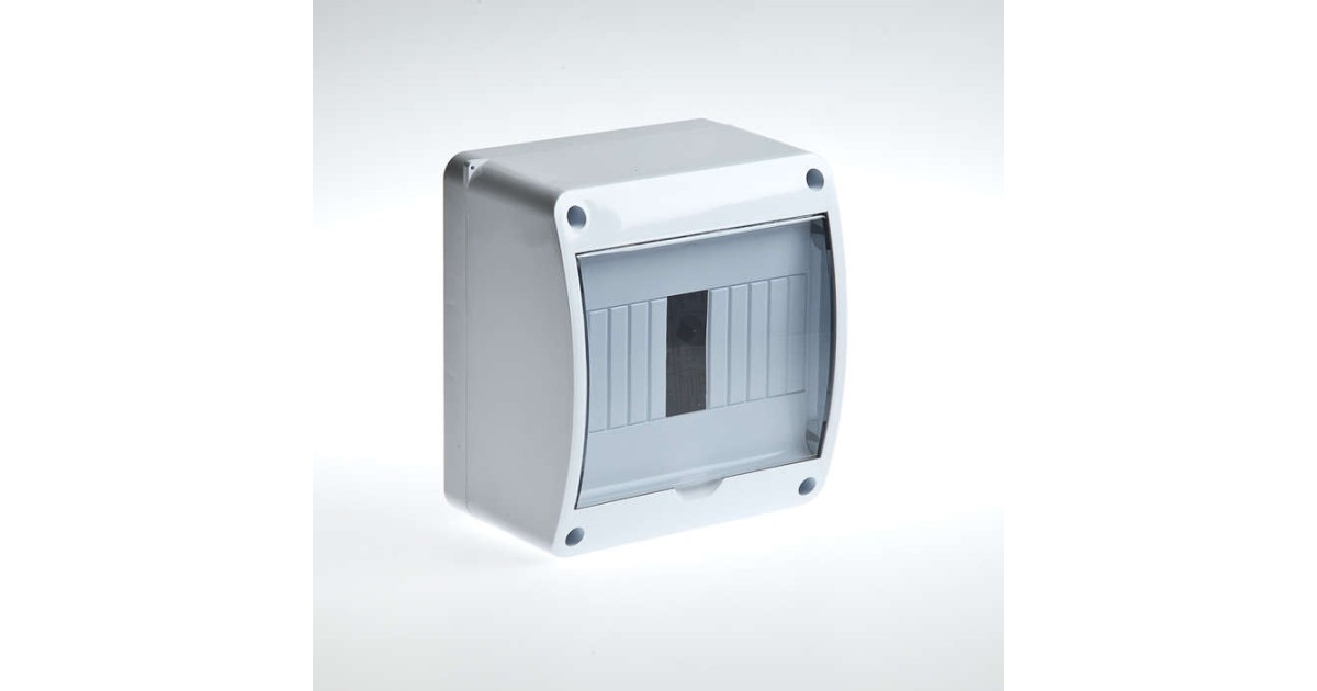 Купить Бокс ОП Тусо 6мод. IP40 бел./прозр. двер. Рувинил 68306 Ruvinil оптом в Москве