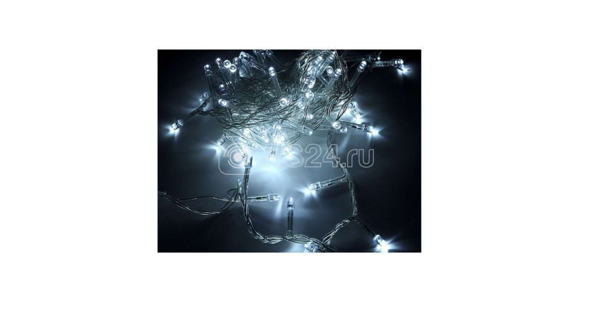 Купить Гирлянда светодиодная "Нить" LD200-GW-BO 20м 200LED бел. уличная 8 режимов элементы питания 3хAA 4690601045454 SHLights оптом в Москве