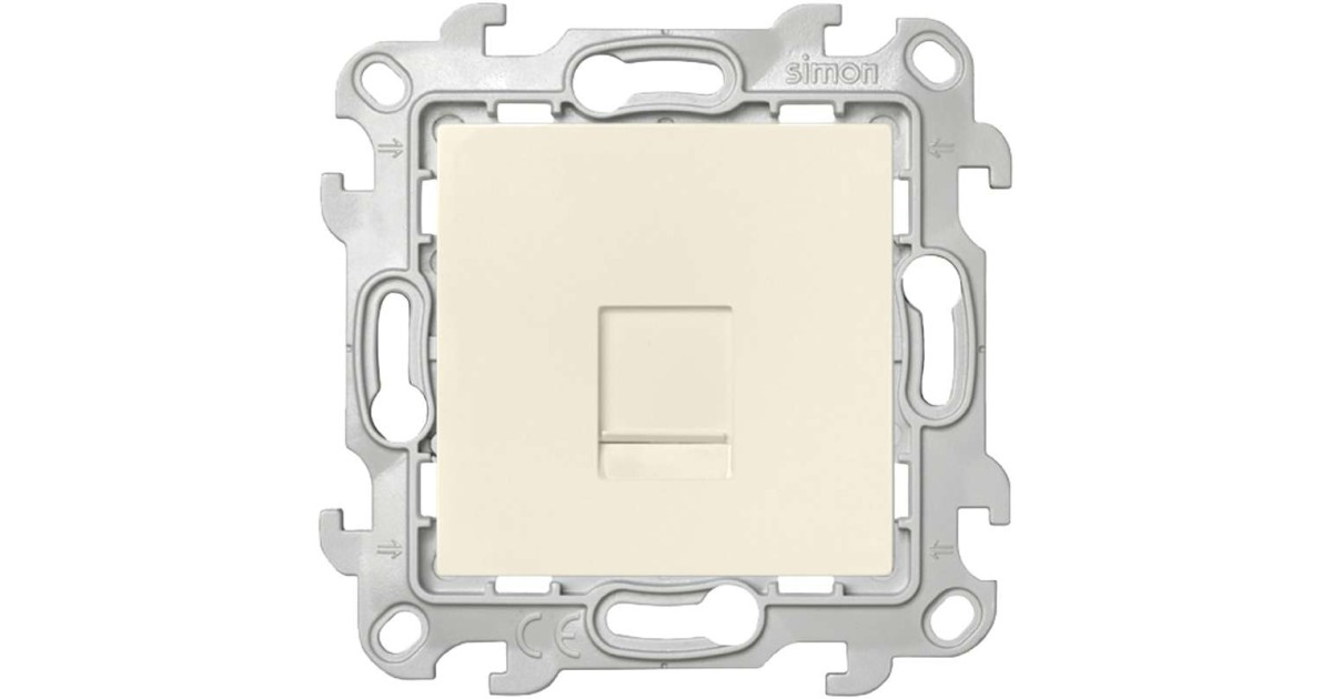 Купить Розетка телефонная СП 24 RJ11 IP20 механизм сл. кость 2410480-031 Simon оптом в Москве