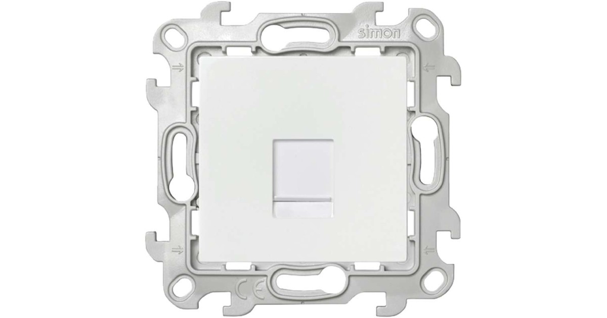 Купить Розетка телефонная СП 24 RJ11 IP20 механизм бел. 2410480-030 Simon оптом в Москве