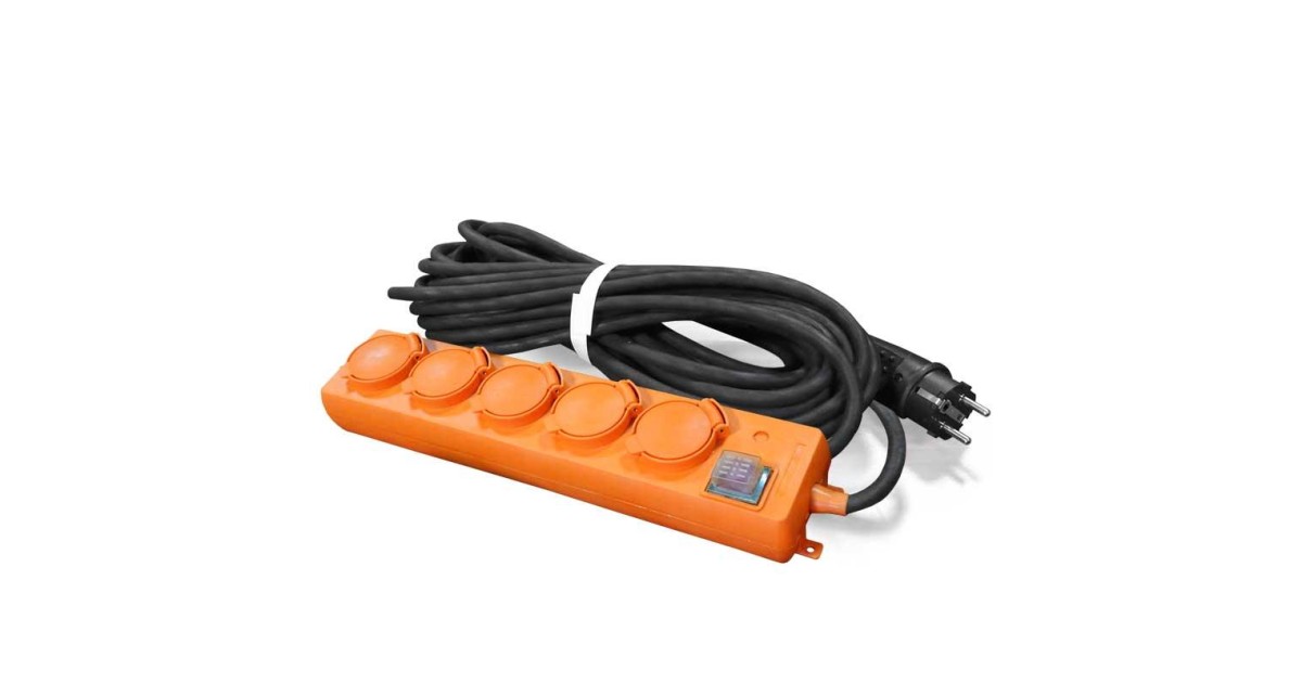 Купить Удлинитель-шнур 5х30м с заземл. 16А IP44 У10-026 КГ 3х1.5 с выкл. с индикатором сети с защ. крышкой 9634140 UNIVersal оптом в Москве