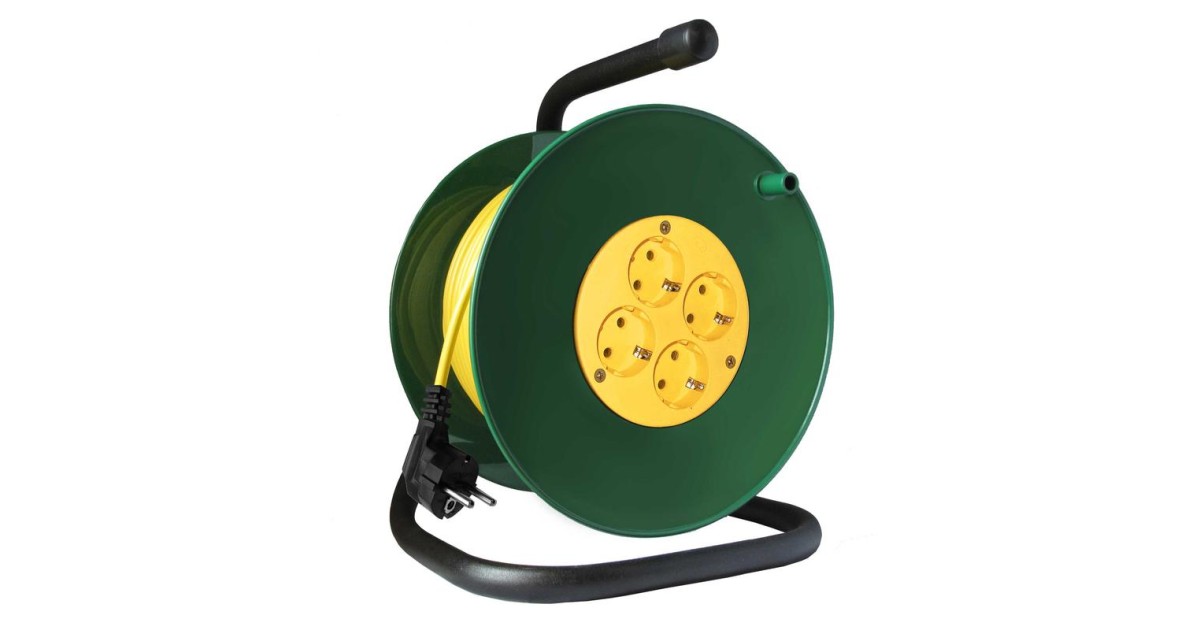 Купить Удлинитель на катушке 4х20м с заземл. 10А IP20 2.2кВт 481S-3402 Союз оптом в Москве