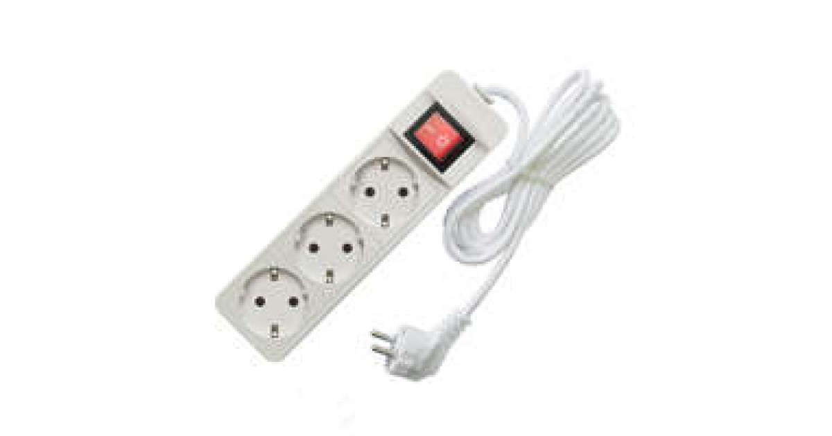 Купить Удлинитель 3х1.5м с заземл. 16А IP20 3.5кВт ПВС с выкл. 481S-8301 Союз оптом в Москве