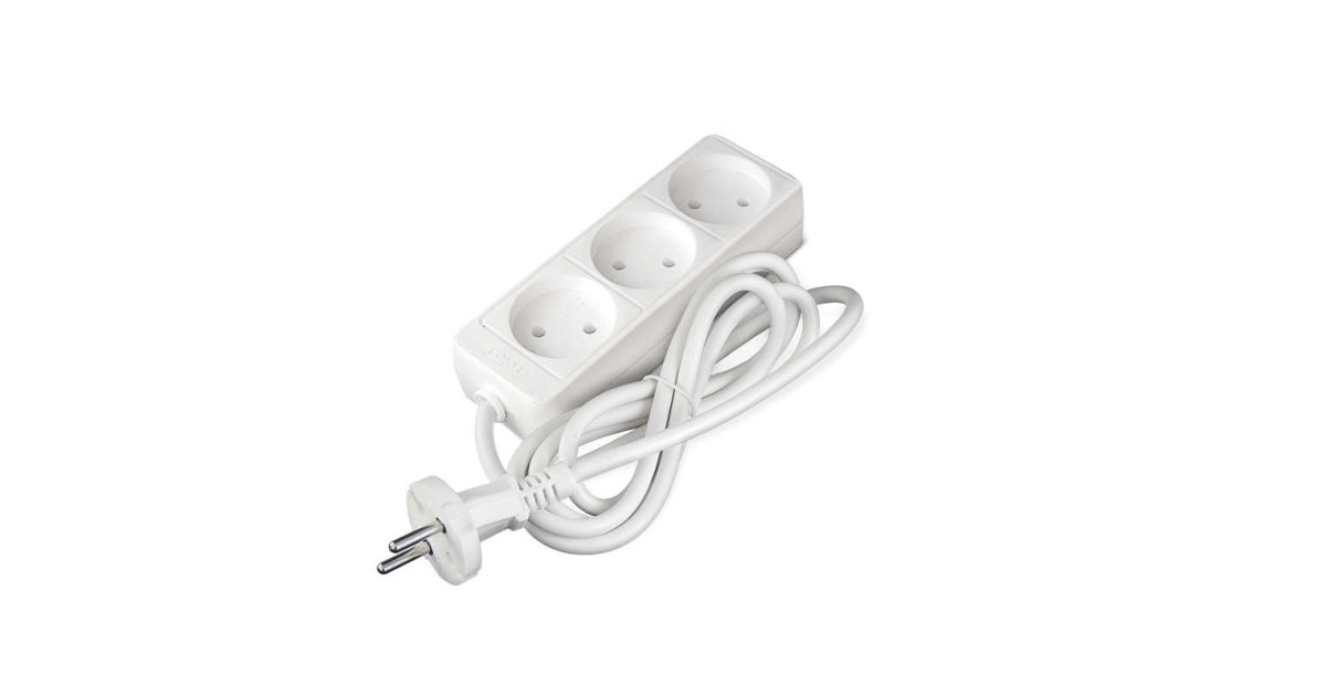 Купить Удлинитель 3х1.5м без заземл. 10А IP20 2.2кВт ПВС 481S-1301 Союз оптом в Москве