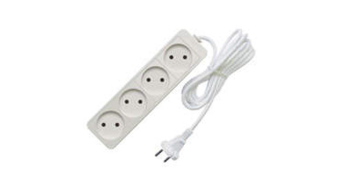 Купить Удлинитель 4х1.5м без заземл. 10А IP20 2.2кВт ПВС 481S-1401 Союз оптом в Москве