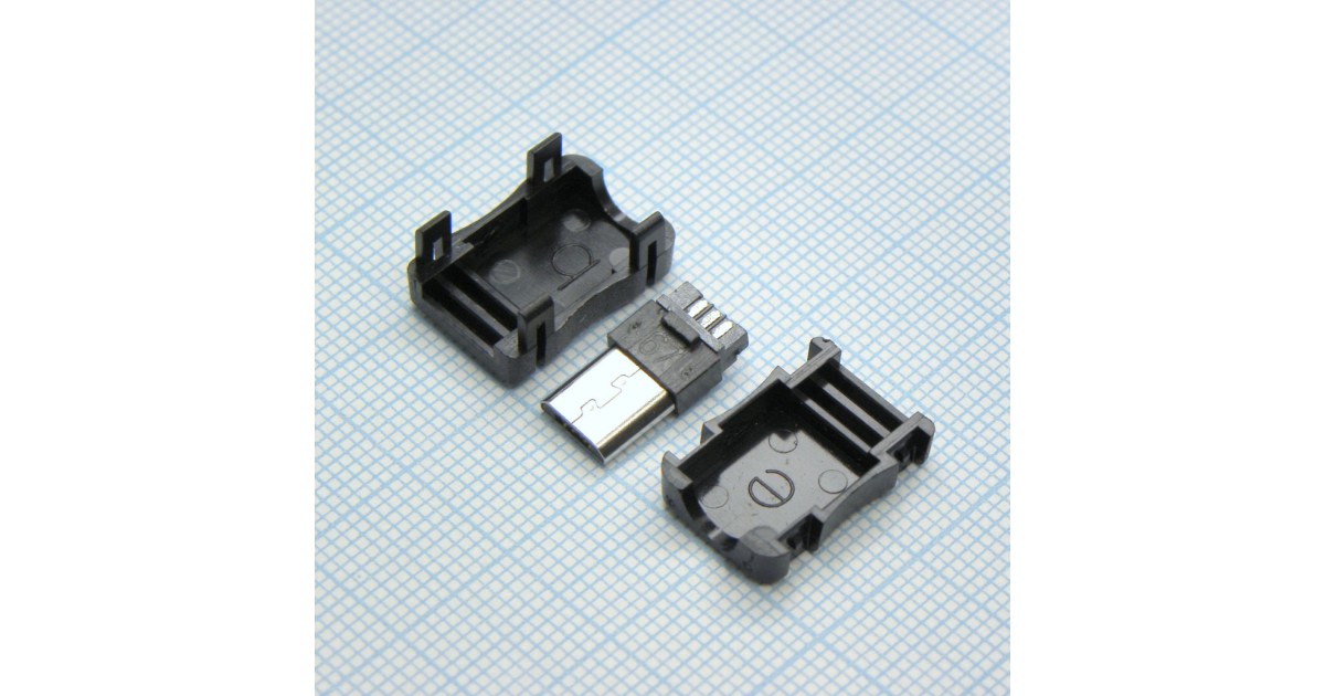 Купить microUSB 5BM пласт. кожух . оптом в Москве