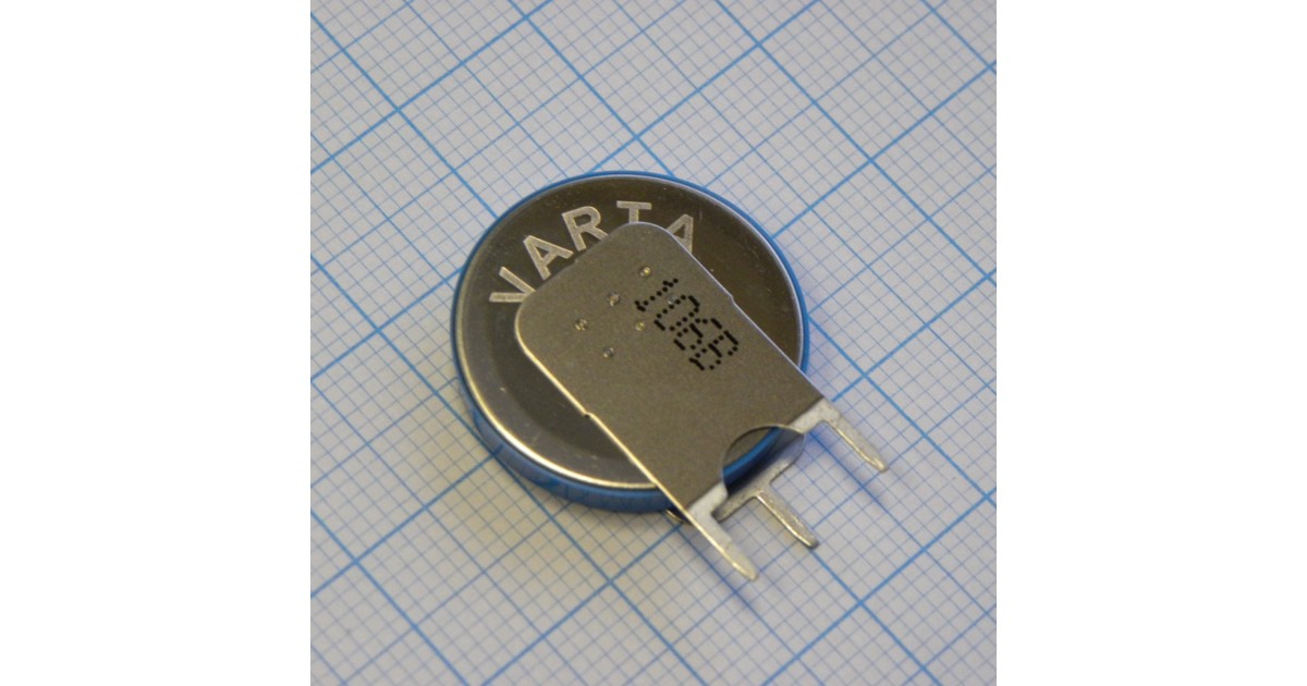 Купить CR2032 SLF Varta (3вывода, вертикальн.) Varta оптом в Москве