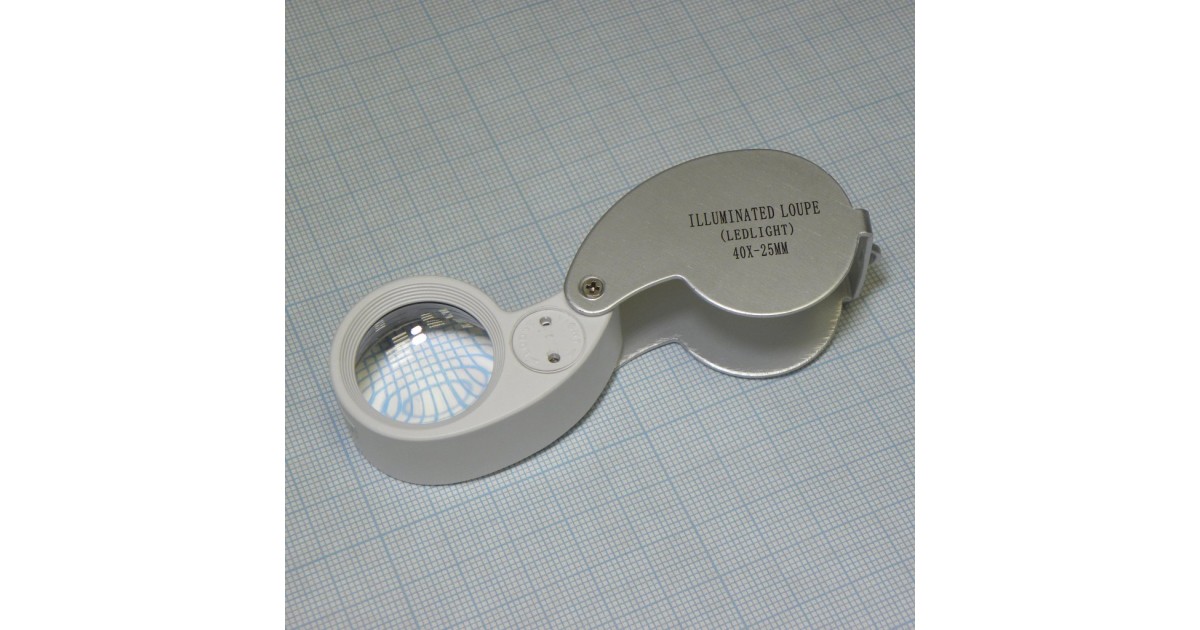 Купить Линза х40 складная в футляре с подсветк. . оптом в Москве