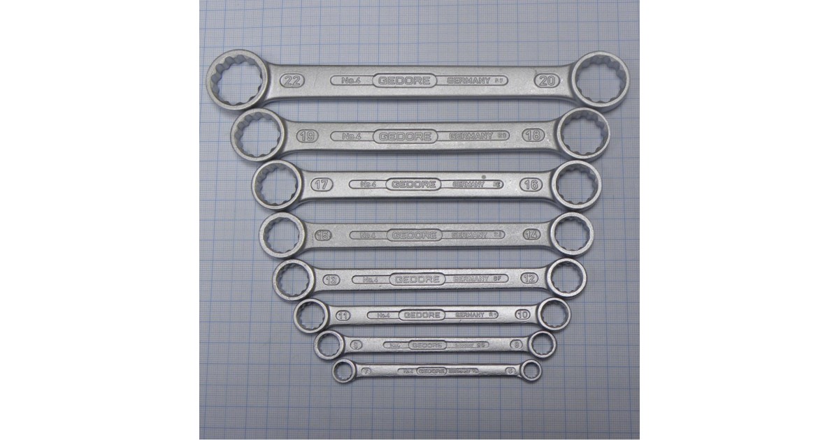Купить Набор ключей накидных двустор.4-8 Gedore оптом в Москве