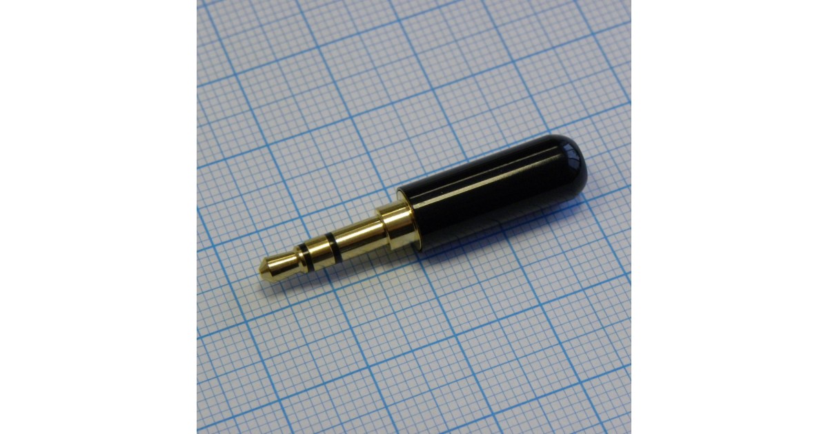 Купить TRS 3.5Bk (mini plug) штекер металл мини . оптом в Москве