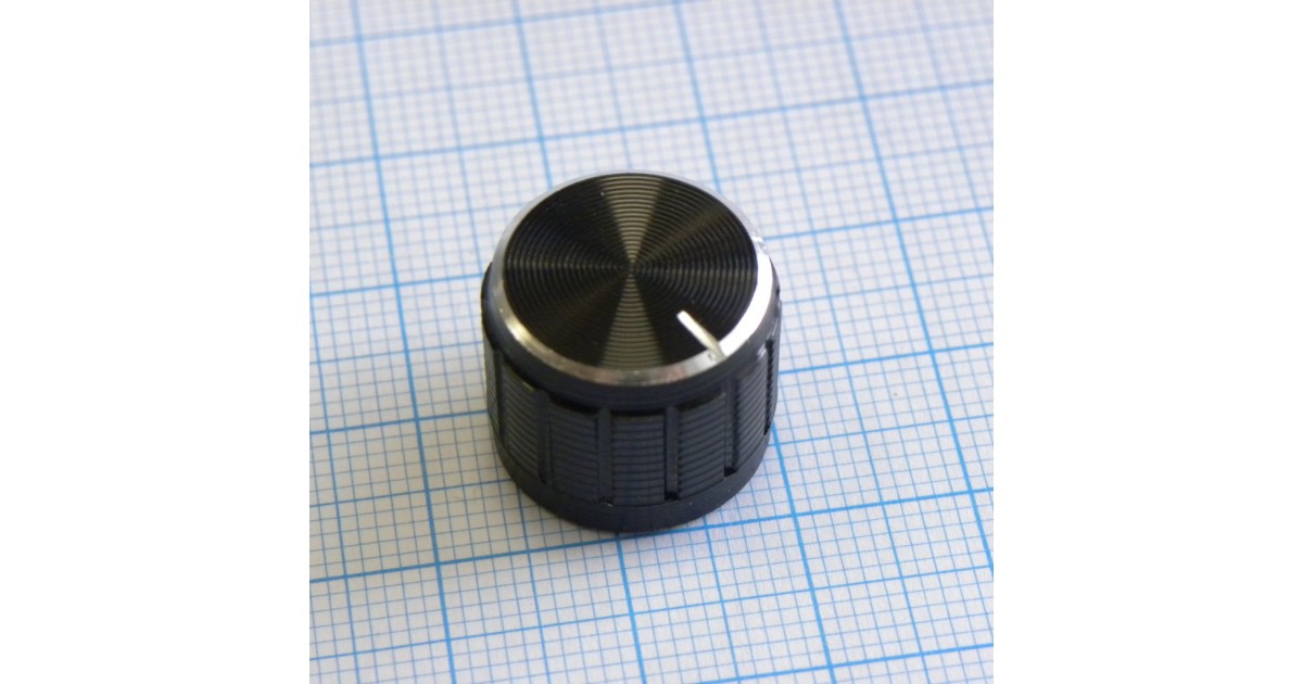 Купить Ручка 17x13HL чёрная, насечка, d=6mm RUICHI оптом в Москве