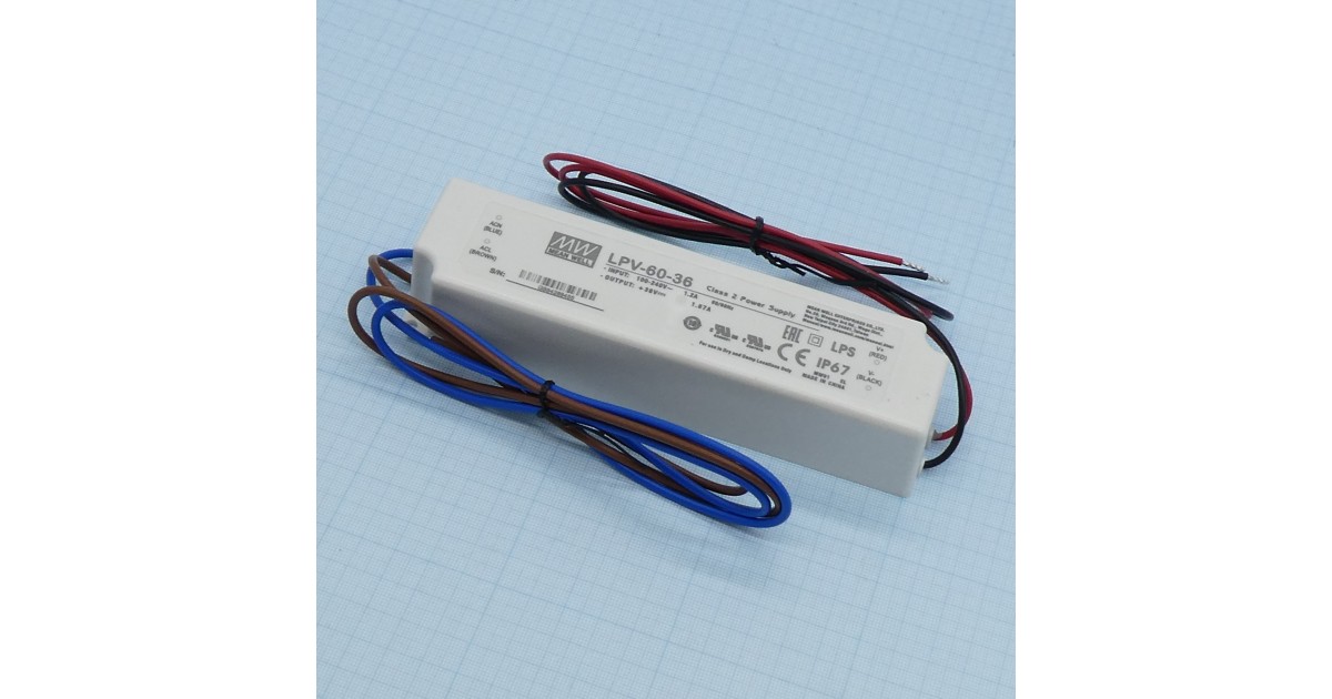 Купить LPV-60-36 Mean Well оптом в Москве