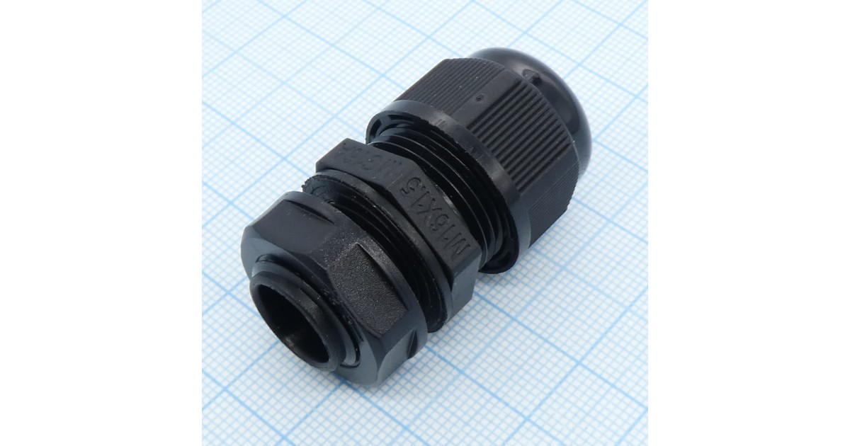 Купить Кабельный ввод MG-16 черный YCD оптом в Москве