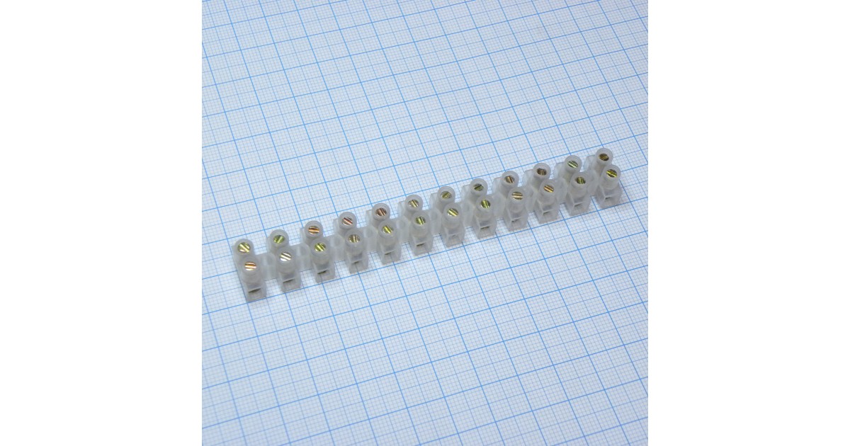 Купить Колодка клеммная PA12-6A-6mm U-Type RUICHI оптом в Москве