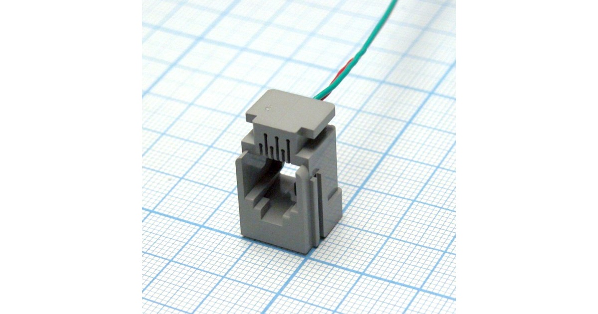 Купить TJ6P2C розетка с проводом  108-623 P CZT оптом в Москве