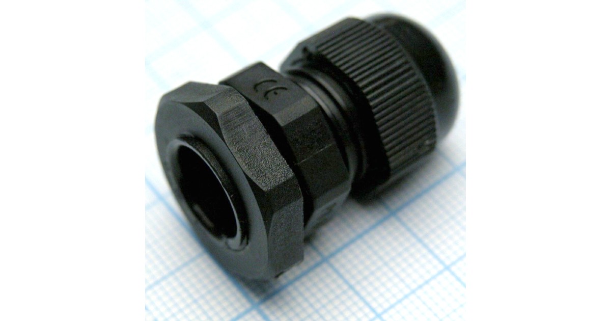 Купить Кабельный ввод PG-09 черный YCD оптом в Москве