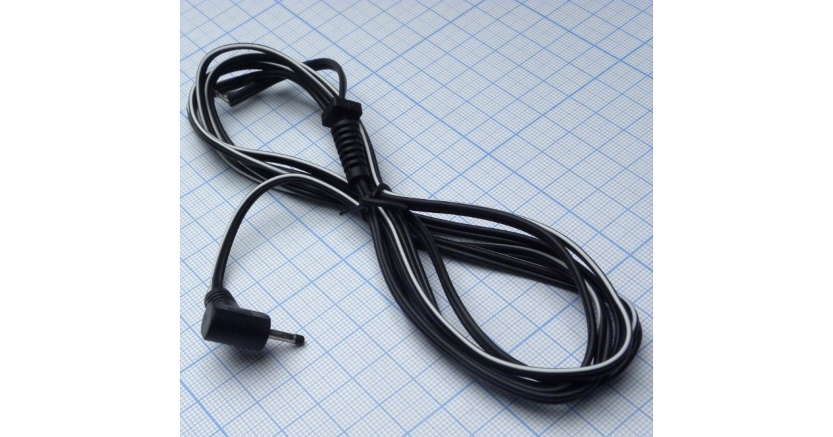 Купить штекер 2.4*0.7 прямой с шнуром 1.8М . оптом в Москве