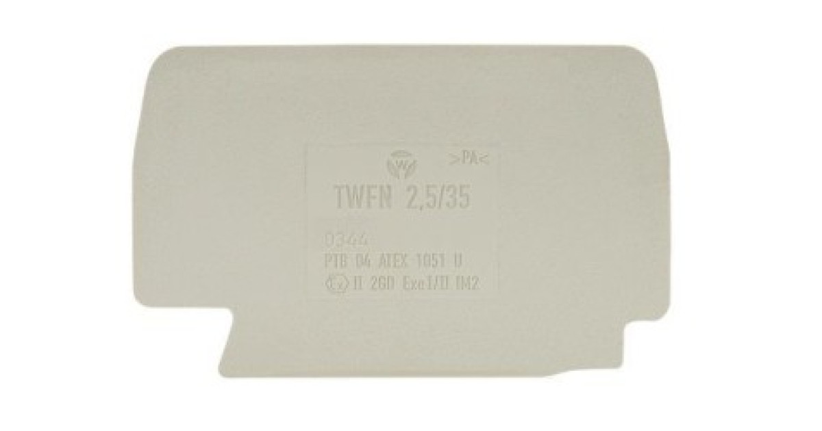 Купить Разделитльная пластина TWFN 2,5/35 Wieland Electric оптом в Москве