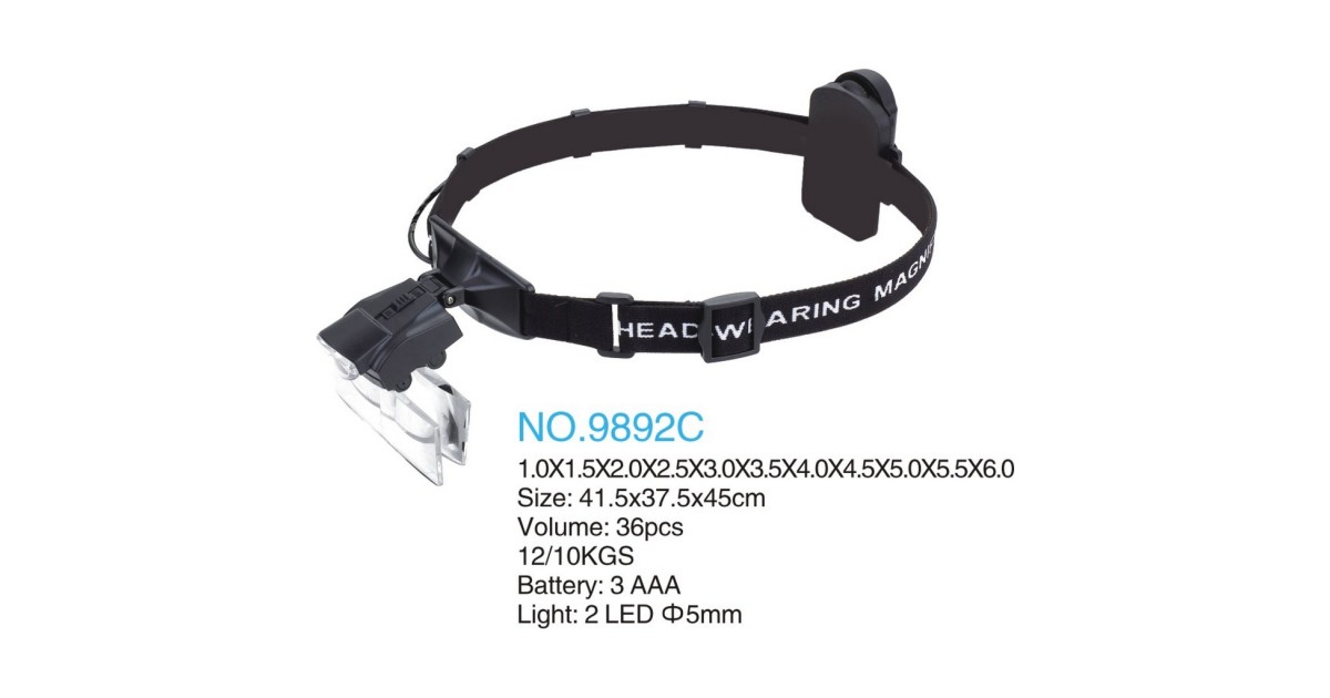 Купить Линза х6 MG9892C головная с подсветкой S-Line оптом в Москве