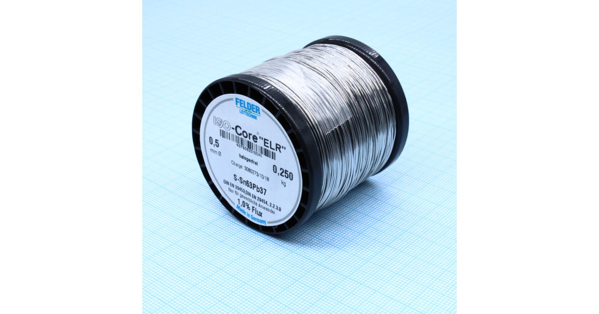 Купить Припой Sn63Pb37 ELR  0.5мм 250гр FELDER оптом в Москве