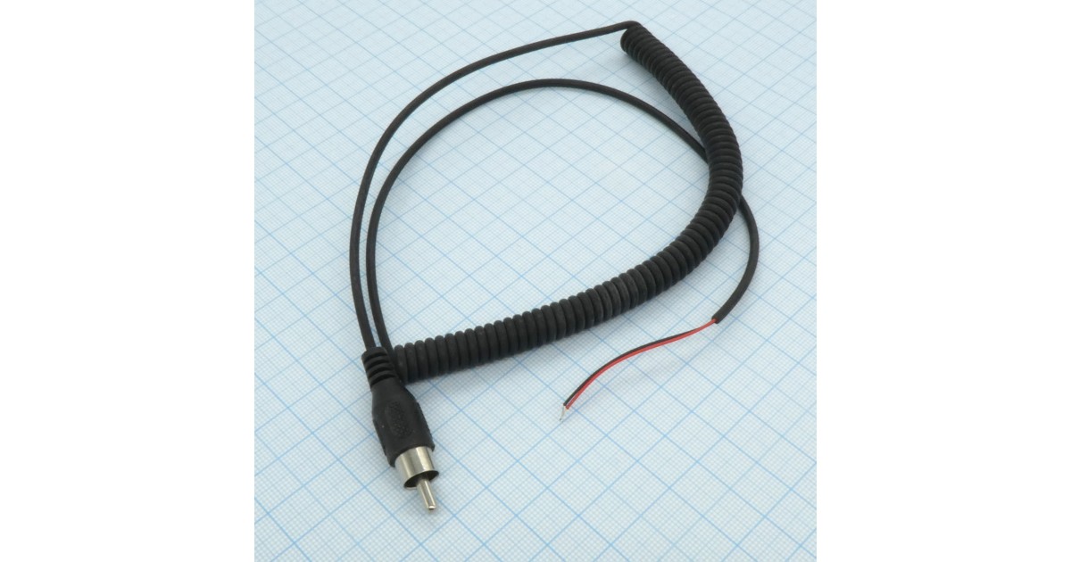 Купить Кабель витой, черный с тюльпаном Wing Tat оптом в Москве