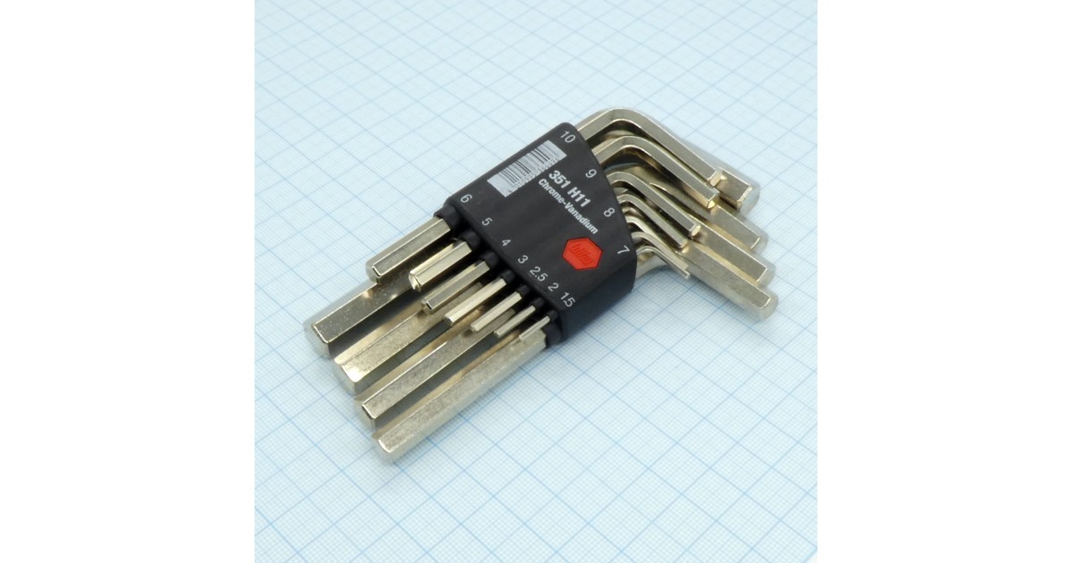 Купить Набор шестигранников 351 H11 Wiha оптом в Москве