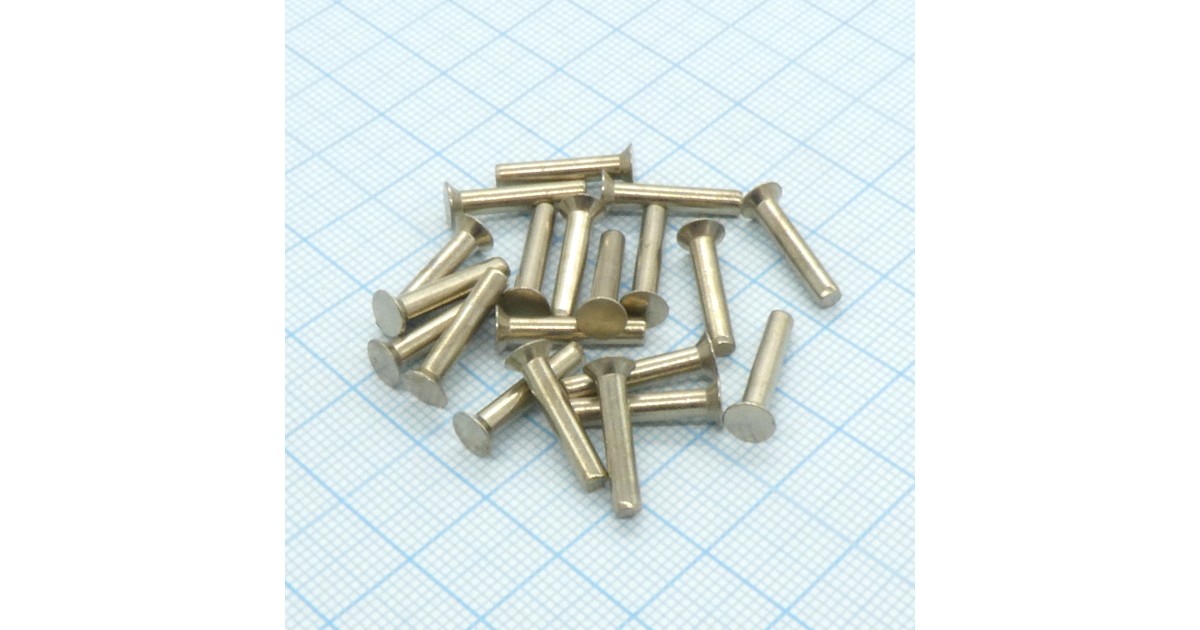 Купить Заклёпка 3х16 (20шт.) латунь Россия оптом в Москве