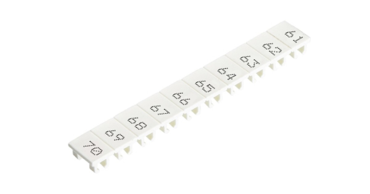 Купить Шильдик 9705A/6/10 B  61-70 Wieland Electric оптом в Москве