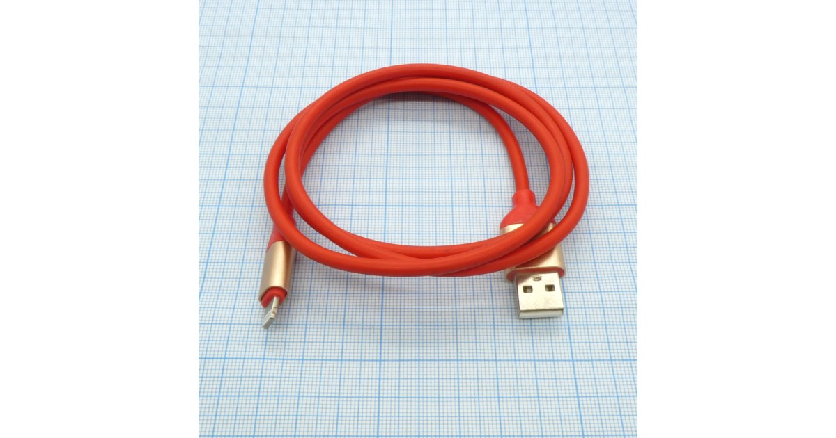 Купить Шнур USB A (шт.) - Lightning (шт) РЕЗИНА Неизвестно оптом в Москве