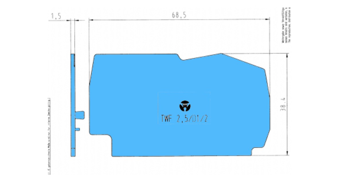Купить Разделитльная пластина TWF 2,5/D 1/2 BL Wieland Electric оптом в Москве