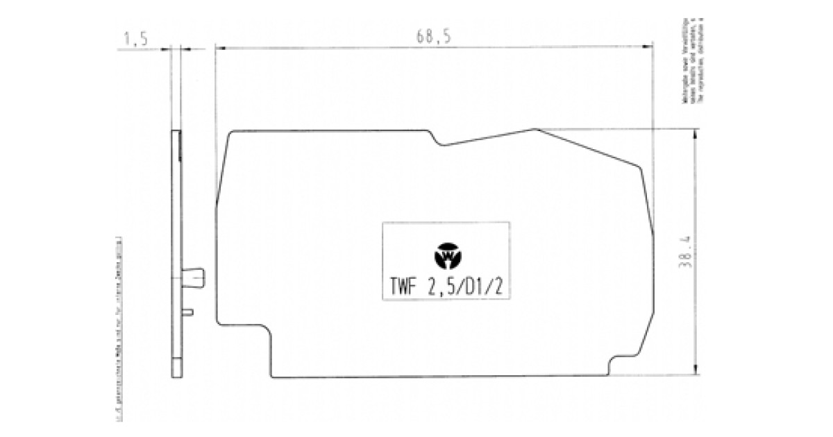 Купить Разделитльная пластина TWF 2,5/D 1/2 Wieland Electric оптом в Москве