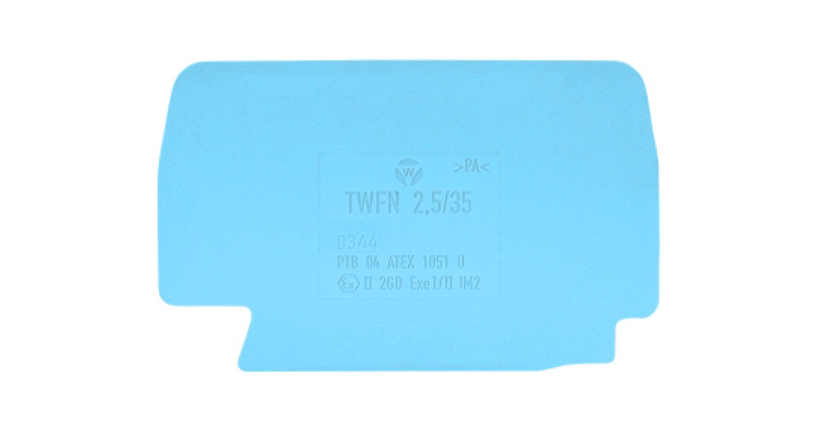 Купить Разделитльная пластина TWFN 2,5 BL Wieland Electric оптом в Москве